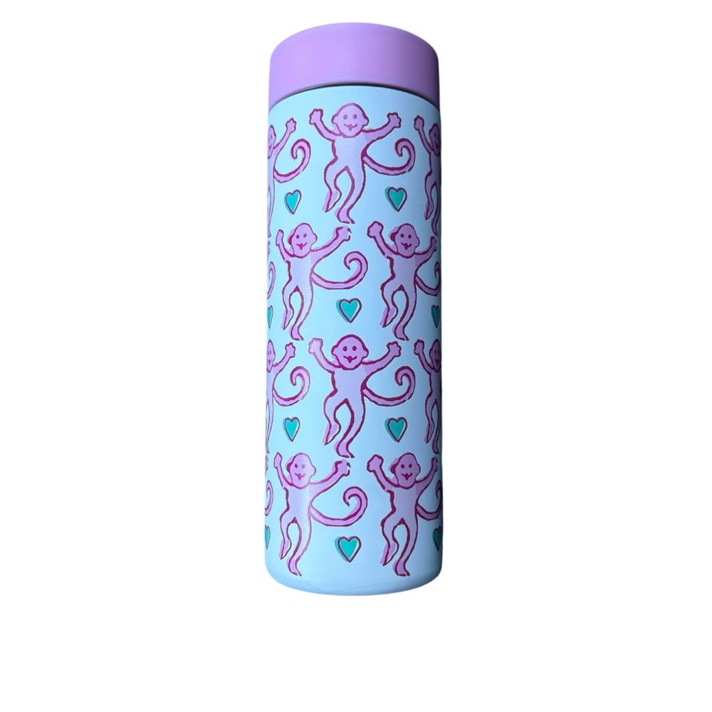 Roller Rabbit + Starbucks Pink Monkey Tumbler 16oz Christmas Holiday 2025 Rare